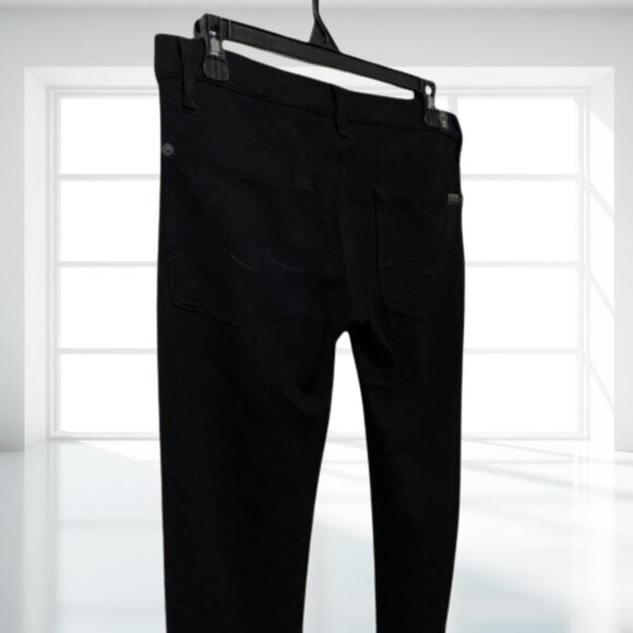 7 For All Mankind Gwenevere Skinny Black Jeans - Size 28 - Mid-Rise, Stretch - Picture 4 of 12